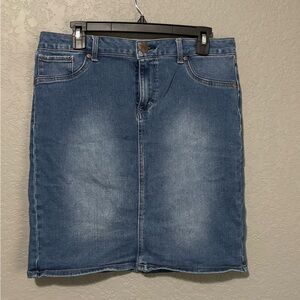 AVA & ALEX Classic Blue Denim Skirt